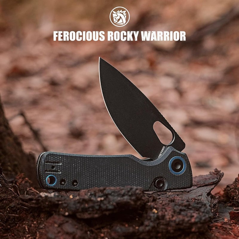 Vosteed Porcupine EDC Folding Knife, 2.99’’ 14C28N Steel Big Belly Blade, Top Liner Lock Micarta Handle - Lightweight Pocket knives for Men & Women Camping Hiking - A2601 - Image 4